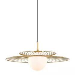 ITALUX MDM-4000/1 GD - Luster na sajli SARAH 1xE27/40W/230V