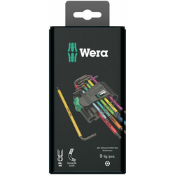 Wera 1x 967/9 TX BO multicolour set imbus ključeva za zaštićene torx vijke, black laser, 9 komada ( WERA 073599 )