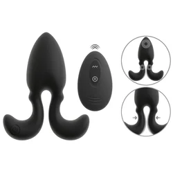 Anos RC Vibrating Butt Plug with Flexible Arms Black