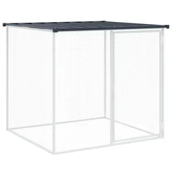 Kavez za kokoši s krovom antracit 103x98x90 cm pocinčani čelik