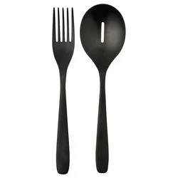 TILLAGD Set za serviranje, dvodelni, crna, 24 cm