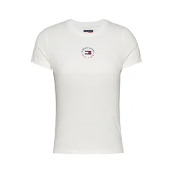 Tommy Jeans Majica ESSENTIAL marine/rdeča/bela