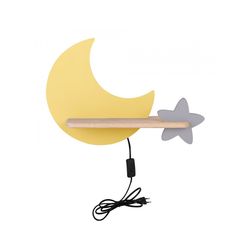 LED dečije zidno svetlo sa policom MOON LED/5W/230V
