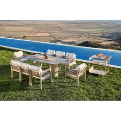 Hanah Home Set baštenskog nameštaja Toscana Ceramic, Bež