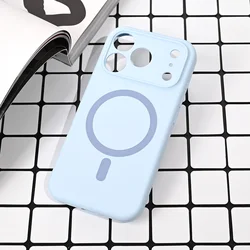 Maska za iPhone 17 Pro 63 Magsafe Pure color svetlo plava