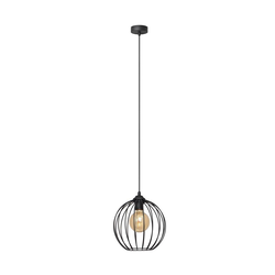 Luster na sajli MERCURE 1xE27/15W/230V prečnik 24 cm crna