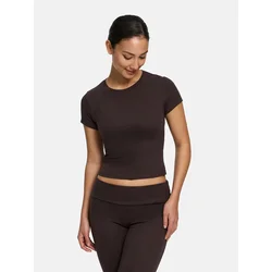cfab Majica Cotton T-Shirt temno rjava
