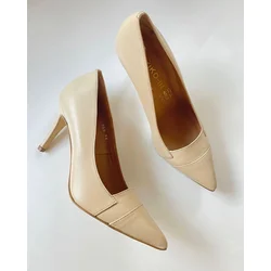 Squareonline Ženske cipele na štiklu Beige Elegance, Bež