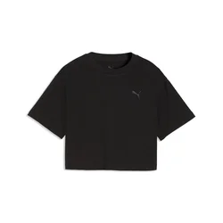 PUMA Class Relaxed Cropped Graphic Tee Youth, Age, Black, 13-14Y