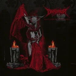 Devastator - Baptised In Blasphemy (Remastered) (Limited Edition) (Red Coloured) (LP)