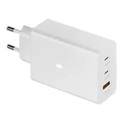 Kucni punjac Fast Charging Adapter Trio (USB-Cx2,USB-A) za Samsung PD 65W beli