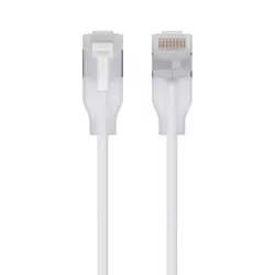 Ubiquiti UniFi Premium Patch Cable UACC-Cable-Patch-EL-C6A-2M-W Ultra-thin braided patch cable, designed and optimized for 10 GbE networking, Translucent booted RJ45 for optimal Etherlighting