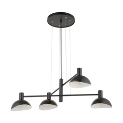 Luster na kablu ARTIS 4xE14/40W/230V crni