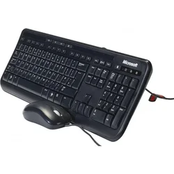 Miš+tastatura Microsoft Wired Desktop Set 600/ zicna/ crna- OŠTEĆENA AMBALAŽA