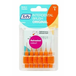TEPE Ugaone interdentalne četkice veličina 1 (0,45mm) 6/1 narandžaste