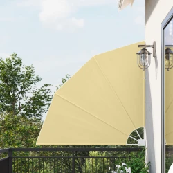 Zaslon za privatnost na balkonu 140 x 140 cm Poliester Pijesak