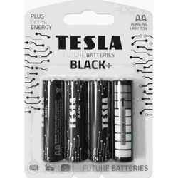 Tesla Batteries - 4 kom alkalnih AA baterija BLACK+ 1,5V 2800 mAh