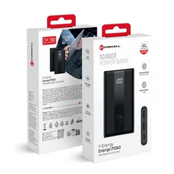 Powerbank Forcell F-Energy Energo P10K2 QC3.0 PD 3A 22.5W 10000 mAh crna