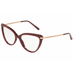 DOLCE & GABBANA Okvir za naočare 0DG3295 3091 55, Ženski, Bordo