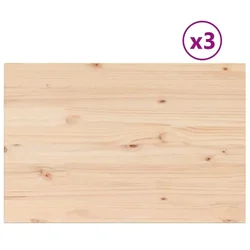 Stolne ploče 3 kom 80x53x1,7 cm od masivne borovine pravokutne