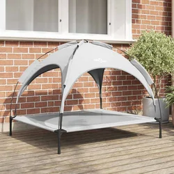 Krevet za psa Srebrno Siva 104 x 86 x 84,5 cm Čelik
