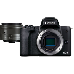 Canon EOS M50 Mark II Black+ EF-M 15-45 mm IS STM