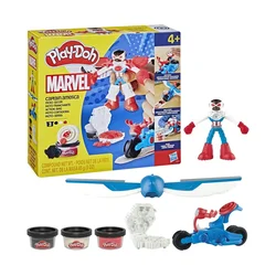 Ustvarjalni komplet Play-Doh Marvel Captain America Moto-Slicer (G0555)