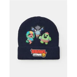 Sinsay - Beanie kapa sa mešavinom viskoze Brawl Stars - mornarsko