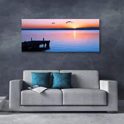 tulup.si Slika na platnu Morje pier sun landscape 120x60 cm