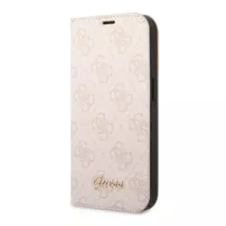 Maska na preklop Guess PC/ TPU 4G Metal Camera Outline Book za iPhone 14 Pro Max Pink