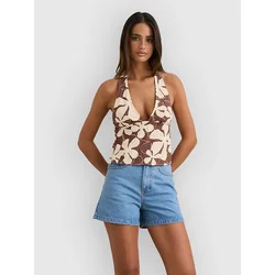 Rhythm Melia Floral Tank Top chocolate