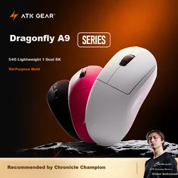 ATK LieKong Bežični gaming miš, Bluetooth, USB, Beli