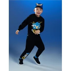 Sinsay - Komplet od žerseja Sonic the Hedgehog - crno