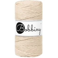 Bobbiny Macrame Cord 3 mm 100 m Warm Beige Vrvica