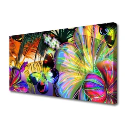 tulup.si Slika na platnu Metulji abstrakcija perje 100x50 cm