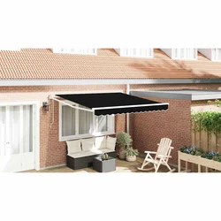 Povlačivi tende Crna 300 x 250 x 165 cm Poliester i metal