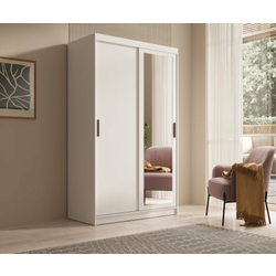 Garderobna omara Hailey - 120 cm - bela