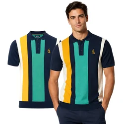 Nautica - Moška pletena majica, temno modra