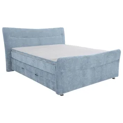 Esposa BOXSPRING POSTELJA 140 cm  x 200 cm , tekstil svetlo modra