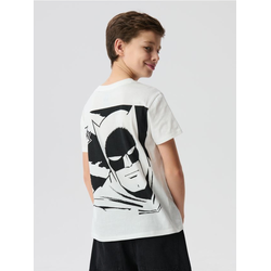 Sinsay - Pamučna majica sa printom Batman - krem