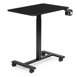 ModernHome Mobilni podesivi sto, 71.5-112 cm, 70x48 cm, Crni
