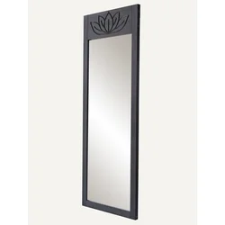 Hanah Home Samostojeće ogledalo Lotus, 55x155x2 cm, Crno