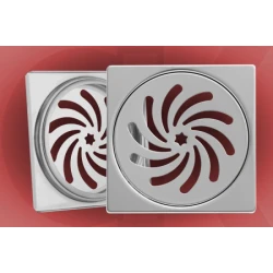 Podna rešetka 120x120/ fi 95mm inox zaptivna ( 10049 )