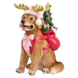 Festa bruni novogodišnja figura keramička kuca sa rogovima 15cm ( 710356 )