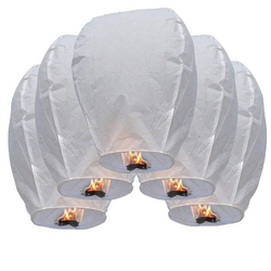 Set papirnih lampiona, Sivi, Pakovanje od 10