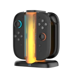 Joy-Con QUAD CHARGE DOCK za NS2 Techno črne barve
