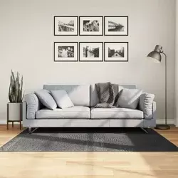Tepih IZA kratka vlakna skandinavski izgled antracit 120x170 cm