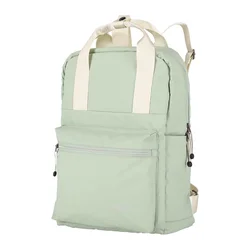 Travelite Basics Canvas Backpack Light green