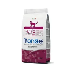 MONGE Suva hrana za mačke koje žive u kući piletina 1.5kg