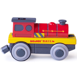 Bigjigs Rail Električna lokomotiva Red Strongman